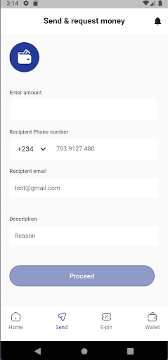 Android application Golad Mobile screenshort