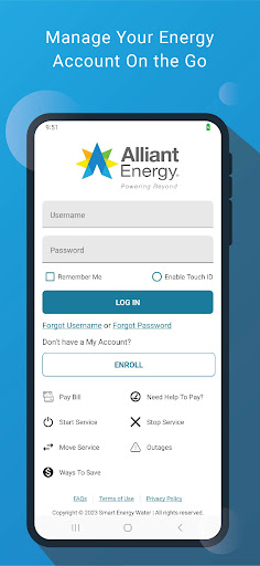 Android application Alliant Energy screenshort