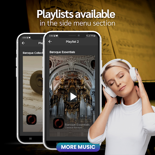 Screenshot of Baroque Music Radio - Adagios