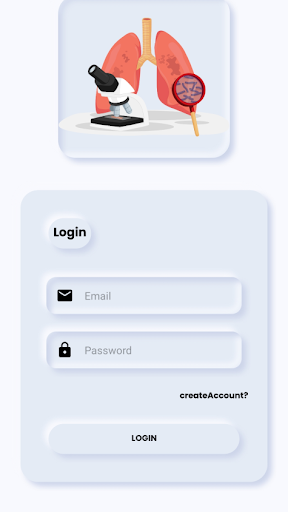Android application Pneumonia Detection Aid screenshort