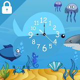 Seabed world aquarium theme icon