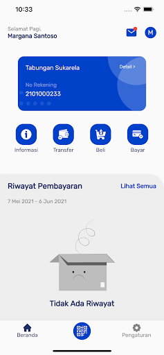 Android application M-Banking LPD Legian screenshort