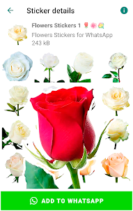 Flowers stickers for WhatsApp