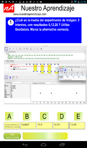 Media para intentos diferentes Screen 2