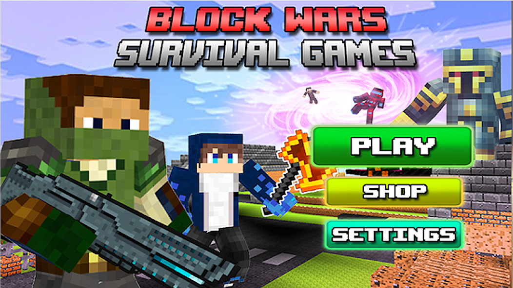 Block Wars Survival Games 1.73 APK + Mod (Remove ads) for Android