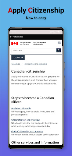Canada visa apply online Screen 3