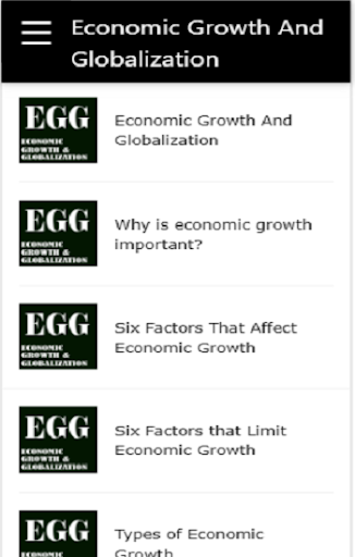 Android application Economic Growth screenshort
