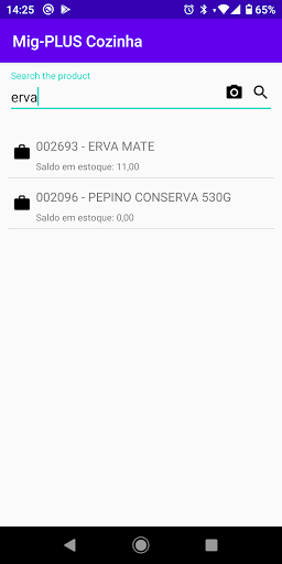 Android application Mig-PLUS - Cozinha screenshort