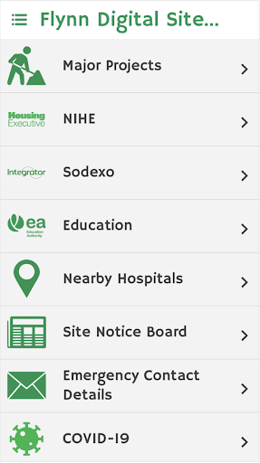 Android application Flynn Digital Site Folder screenshort