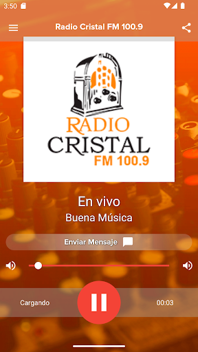 Android application Radio Cristal FM 100.9 screenshort