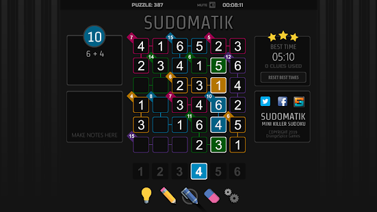 Mini Killer Sudoku SUDOMATIK Screenshot