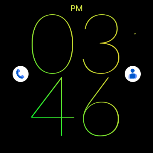 Mango Line Watch Face screenshot 4