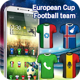 European Cup football theme 3D icon