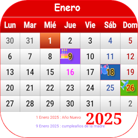 El Salvador Calendario 2025