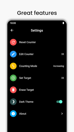 Android application Digital Tasbih Counter screenshort