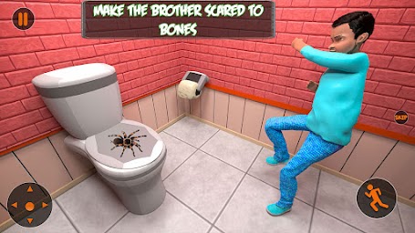 Scary Brother 3D - Siblings New family fun Games