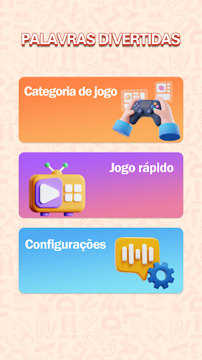 Android application Palavras divertidas screenshort