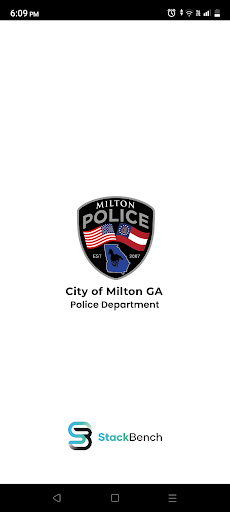 Android application City of Milton GA Police Dept screenshort
