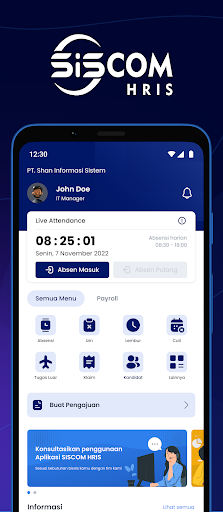Android application SISCOM HRIS screenshort