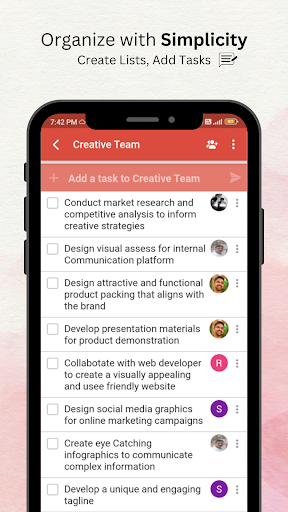 Android application WeGoDoo - Todos, Tasks & More. screenshort
