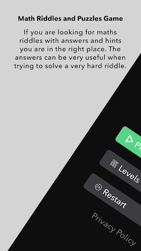 Android application Math Riddles & Puzzles screenshort