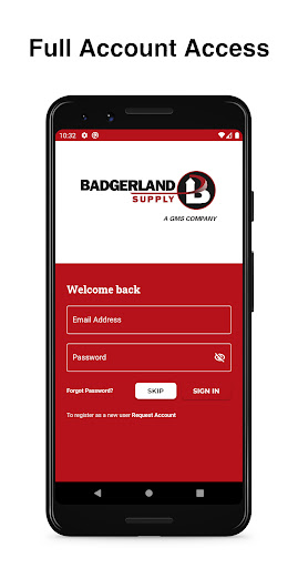 Android application Badgerland Supply screenshort