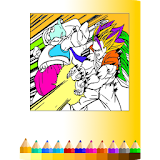 Super Saiyan DBZ Coloring Free icon