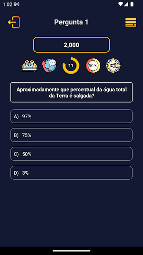 Visualização do aplicativo