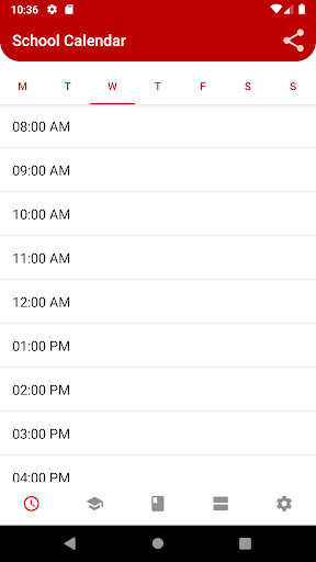 Android application School Calendar - University a screenshort