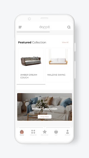 Elance home Screen 3