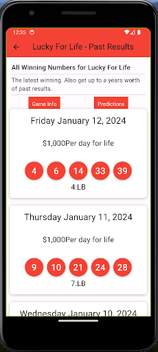 Iowa Lottery Results Screen 2