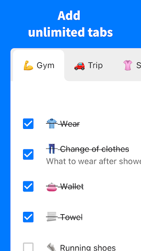 Screenshot of PrepList - Prepare & Remember
