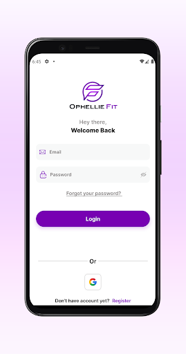 Android application Ophellie Fit screenshort
