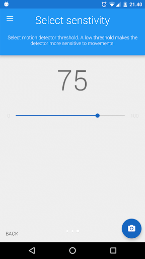 Motion Detector Pro Screen 3