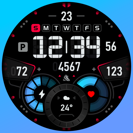 SH007 Watch Face, WearOS watch logo