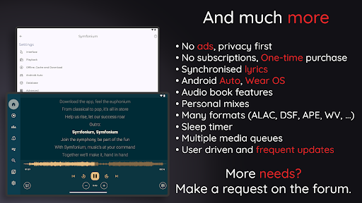 Screenshot of Symfonium: Music player & cast
