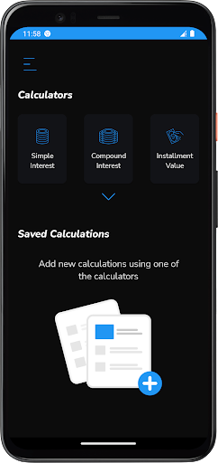 Android application Compound Interest - Icalc screenshort