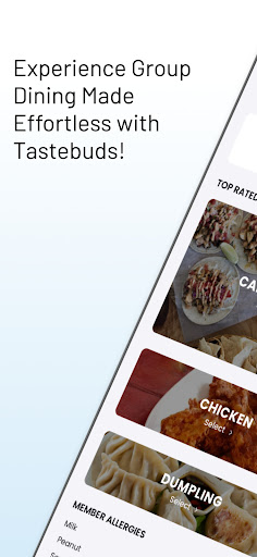 Android application TasteBuds | Food screenshort