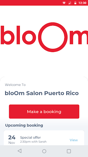 Android application bloOm Salon Puerto Rico screenshort