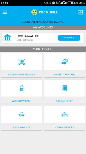 PBZ MOBILE APP Screen 3