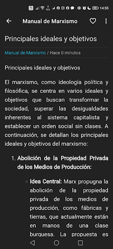 Android application Manual de Marxismo screenshort