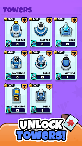 Tile Wars TD Mod APK screenshot 5 - Android mod game interface