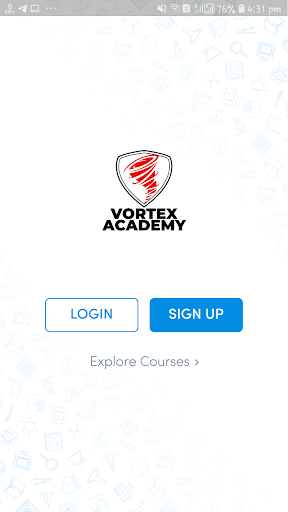 Android application Vortex Academy screenshort