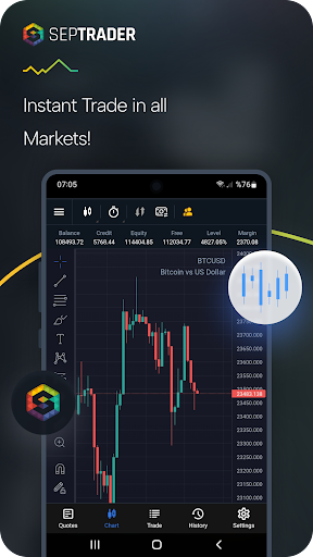 Android application SepTrader screenshort