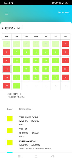 Android application LogixOne HR screenshort