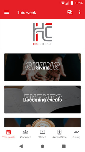 Android application His Church NC screenshort