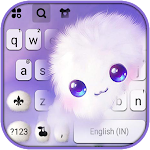 Cute Fluffy Cloud Keyboard Background Apk