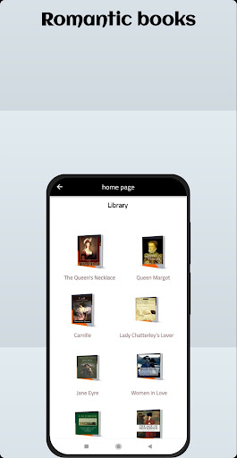 Android application Romantic Novels,Books screenshort