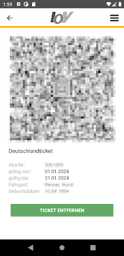 IOV Ticket App Screen 2