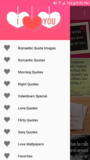 Romantic Quotes Screen 2